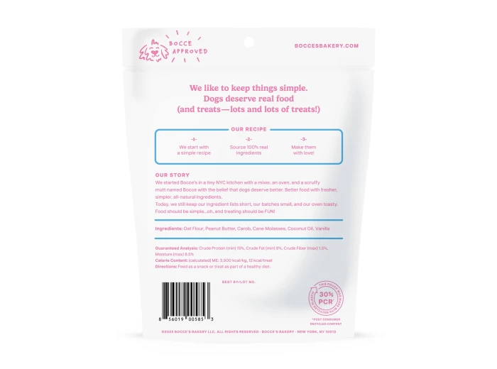 Bocce's Bakery Birthday Cake Biscuit Dog Treats 5oz