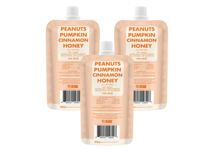 Dog Peanut Butter - 4oz Squeeze Packs Pumpkin Pup Budder