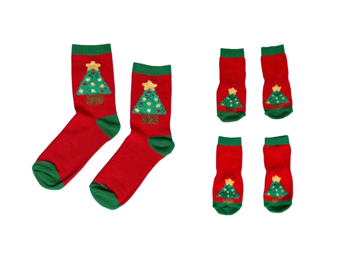 Human and Dog Matching Christmas Sock Set, Christmas Tree