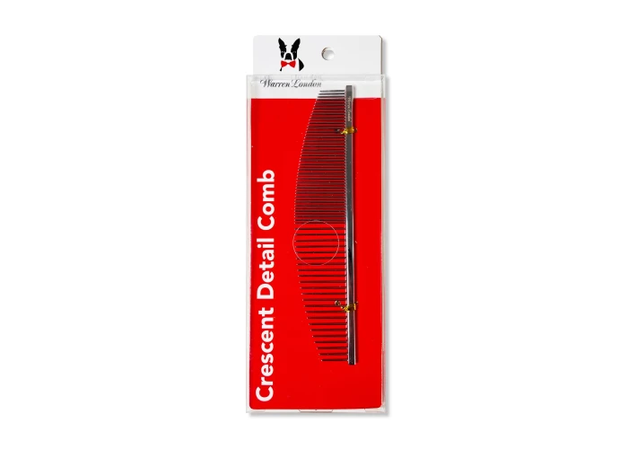 Warren London Grooming Comb - Available in 3 Different Types Crescent Detail Comb