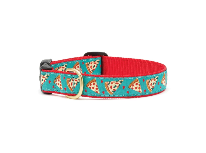 Pizza Lover Dog Collar Wide