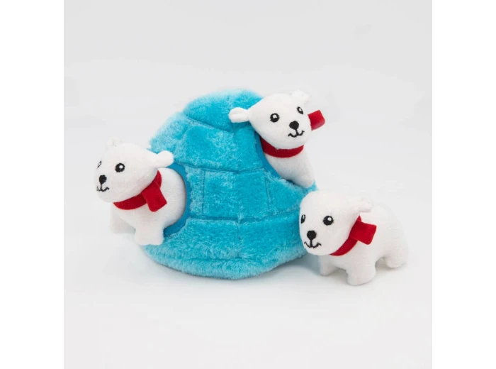 Zippy Burrow® - Polar Bear Igloo - Dog Toy