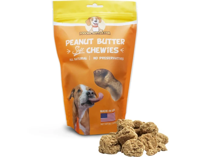 8oz Peanut Butter Soft Chewy Dog Treats