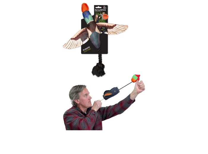 Fly & Fetch Launching Toys Rope Duck