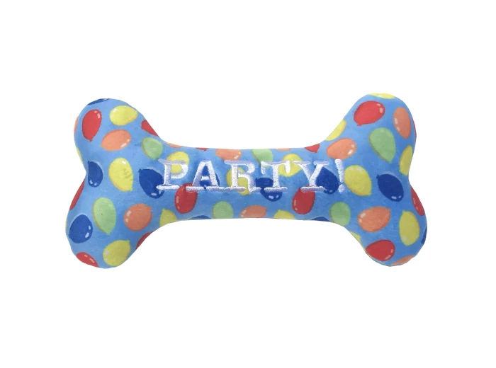 Party Time Bone Blue For Dogs LG