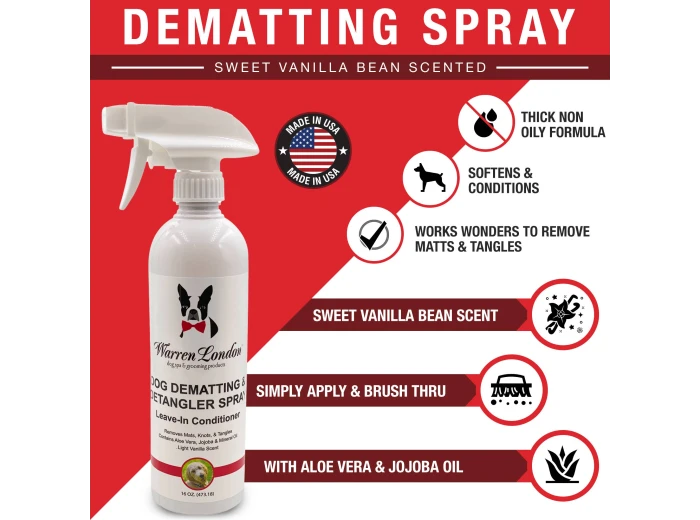 Dog Dematting & Detangler Spray - 16 oz