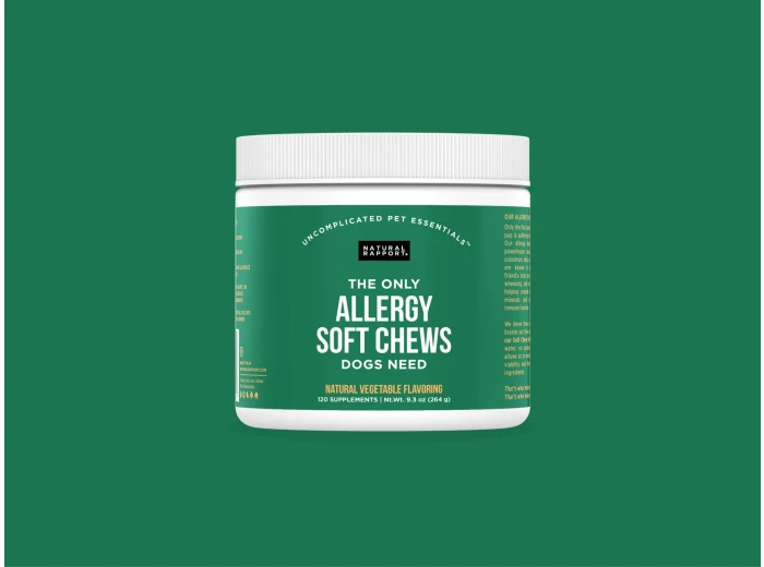 The Only Allergy Soft Chews Dogs Needs 120 count jar