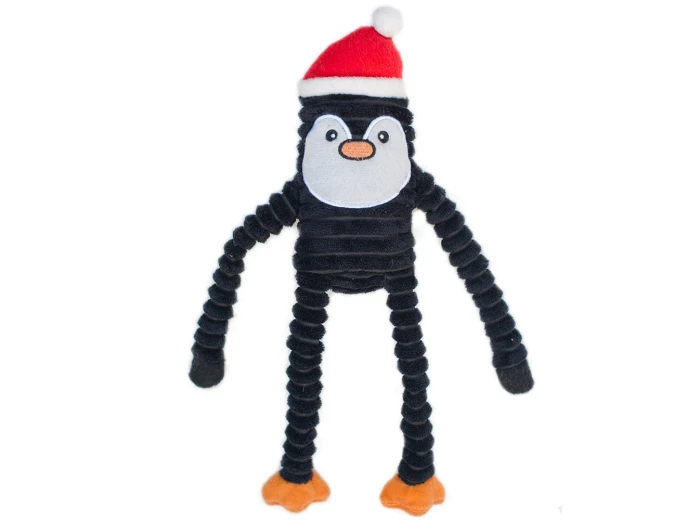 Holiday Crinkle - Penguin - Small - Happy Hour Crusherz - Holiday (3-pack) - Christmas Dog ToyDog Toy