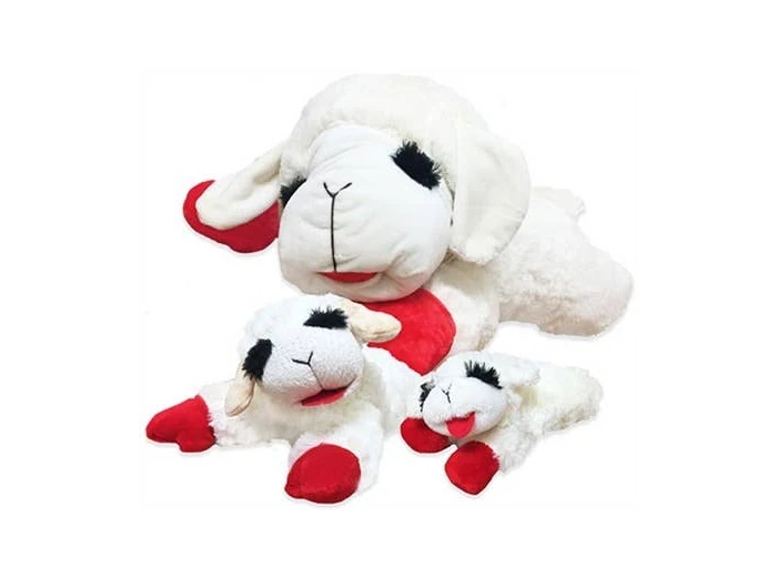 Multipet Lamb Chop Plush Dog Toy 10"