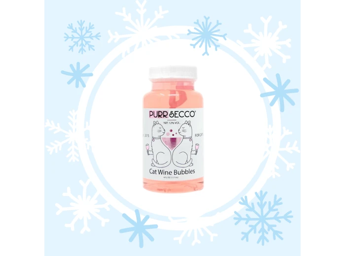 Purrsecco Cat Wine Bubbles Non-Toxic Catnip Bubbles for Cats