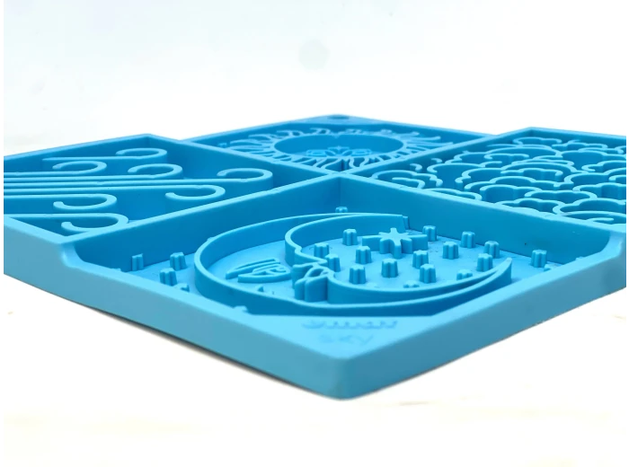 Sky Design eMat Enrichment Lick Mat Light Blue Sky emat