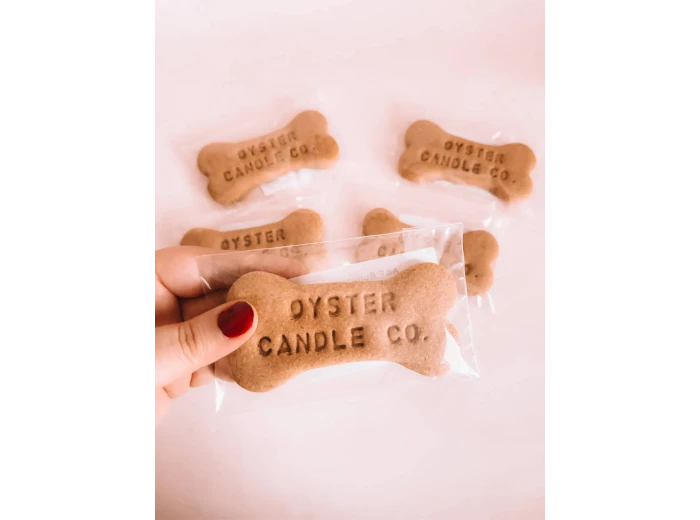 Custom Stamped Dog Bone Strawberry Shortcake