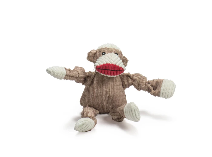 Stuey Sock Monkey Knottie®  Plush Dog Toy Small