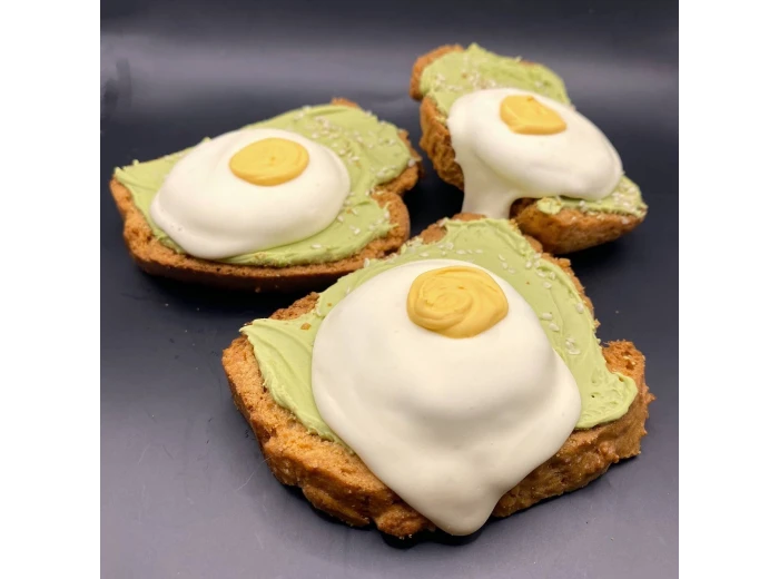 "Avocado" Toast w/ "Fried Egg"