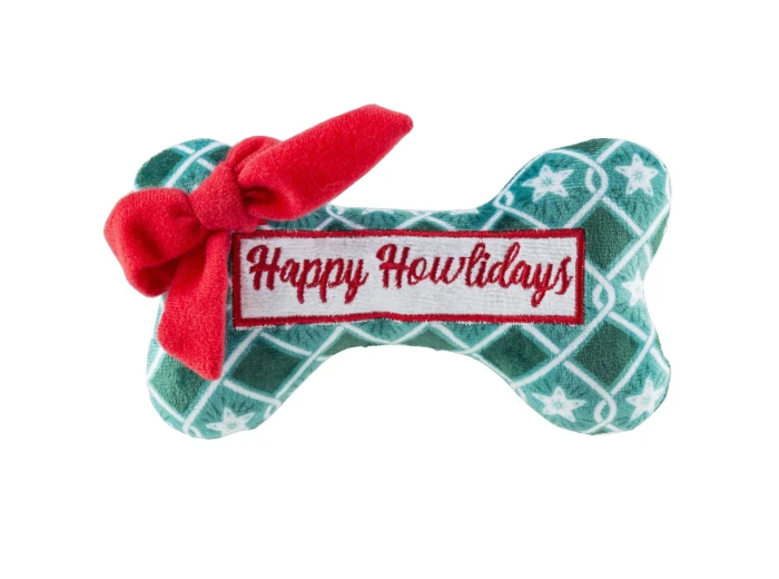 Happy Howlidays Bone - Stocking Stuffer Christmas Dog Toy