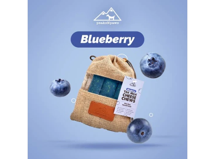 Blueberry Yak Milk Chews - Large Sized 3 Count