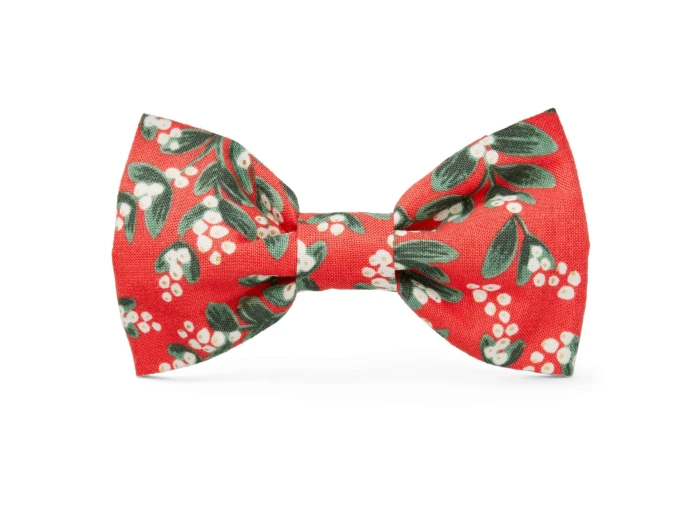 Rifle Paper Co. x TFD Mistletoe Dog Bow Tie Large
