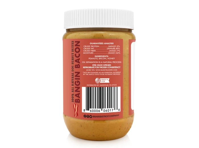 Dog Peanut Butter, Bangin Bacon Buddy Budder