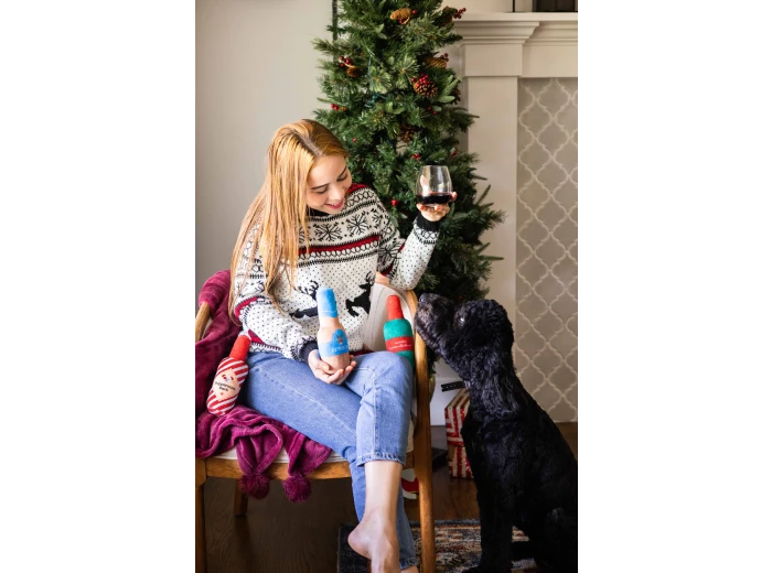 Holiday Spirits Christmas Dog Toys, Set of 3
