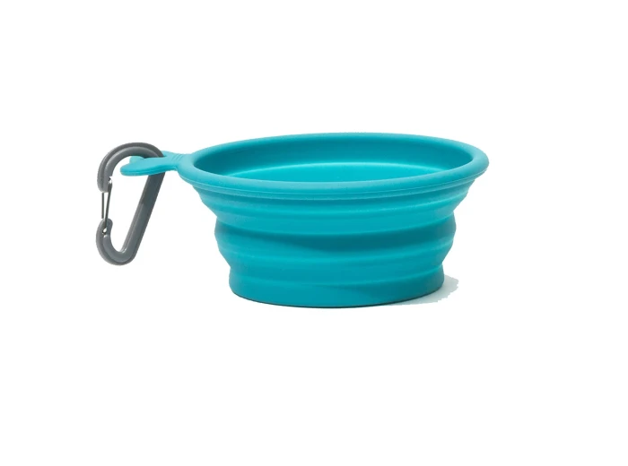 Messy Mutts Silicone Collapsible Bowl Blue