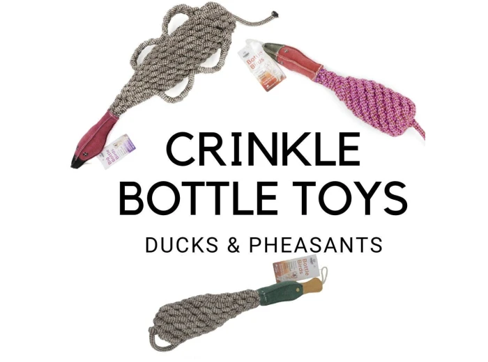 Eco-friendly Recycled Bottle Crinkle Bird Toys Pet-Safe and Pheasant Small