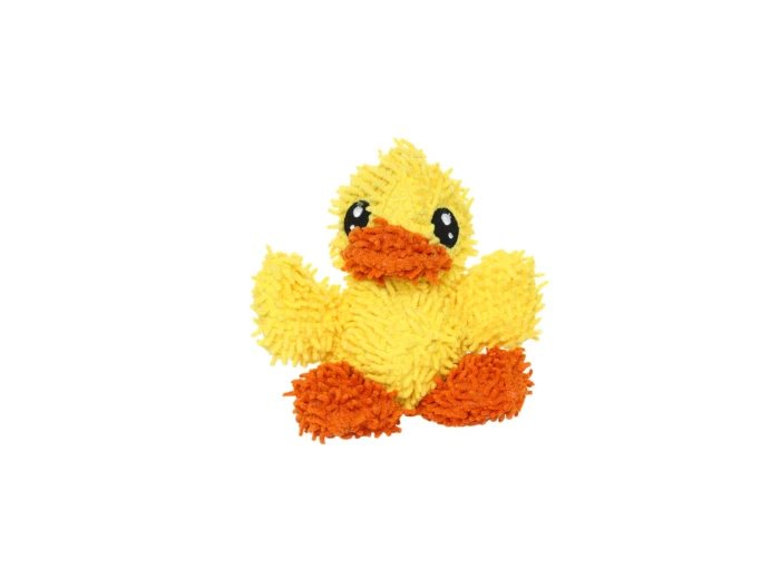 Mighty Jr Microfiber Ball Duck, Durable, Squeaky Dog Toy