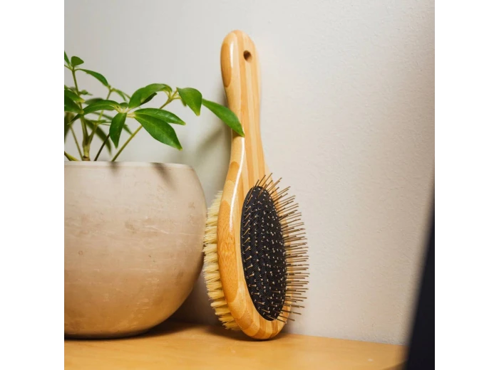 Bamboo Dog & Pet Grooming Brush | Pet Holiday Gift