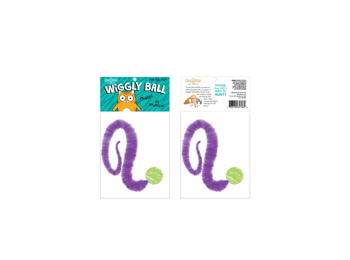 Wiggly Ball - Solid Marbled Cat Toy Bouncy Ball Loose balls - no packaging