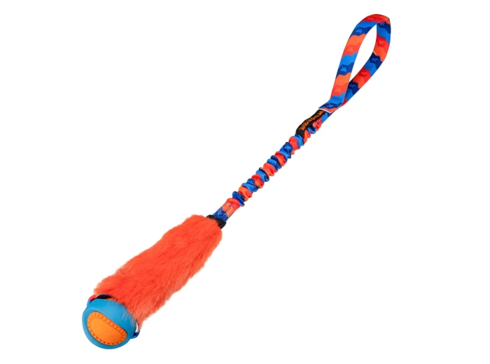 Fauxtastic PowerBall Bungee | Strong Dog Toys | Tug-E-Nuff Pink Pattern