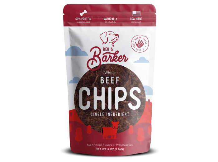Single Ingredient Beef Chips for Dogs 3.5oz