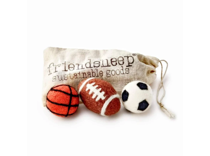 Sporty Pet Eco Toys/Fresheners - Set of 3 With Bag