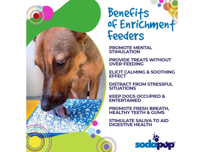Jigsaw Design Emat Enrichment Licking Mat Green