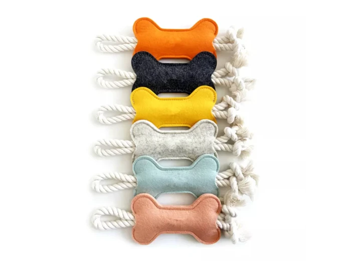 Bone Shape Soft Plush Stocking Stuffer Dog Toy