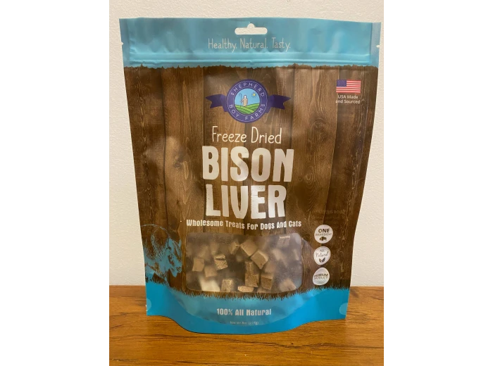 Freeze Dried Bison Liver Treats 3oz
