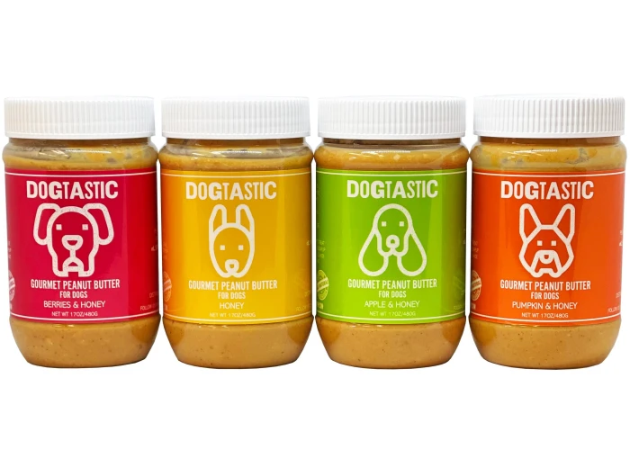 Dogtastic Gourmet Peanut Butter for Dogs - Apple & Honey Flavor