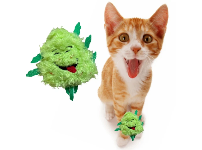 Bud Jr. the Weed Nug | Funny Cat Toy | Cool Plush Catnip Toy