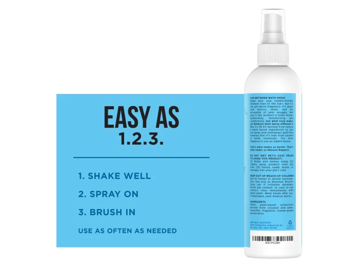 The Only Between Bath Spray Dogs Need - Amber & Sandalwood 3 ounce