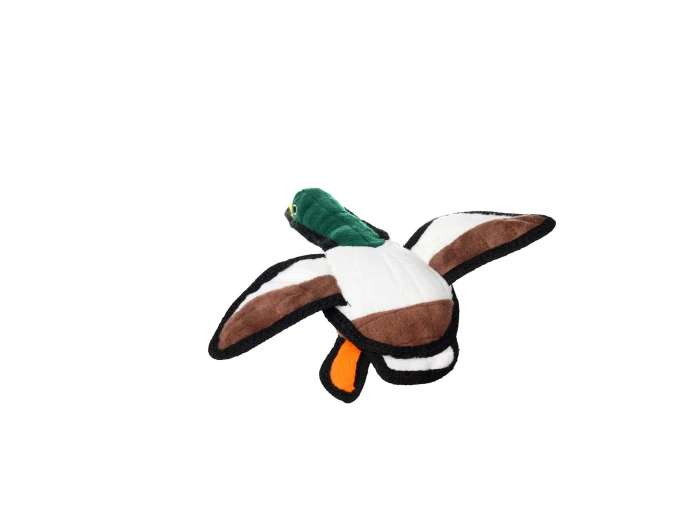 Tuffy Jr Barnyard Duck, Durable, Tough, Squeaky Dog Toy