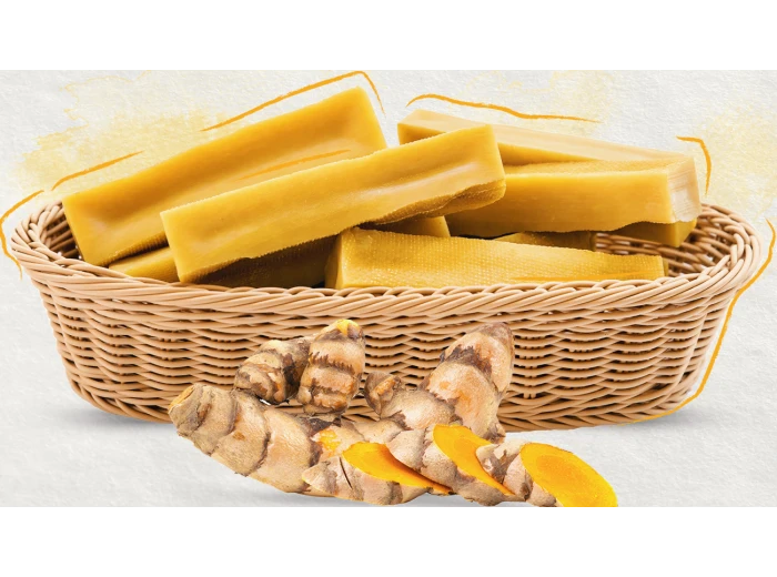 Fruit Flavored Yak Chews, LRG (one-size) Turmeric