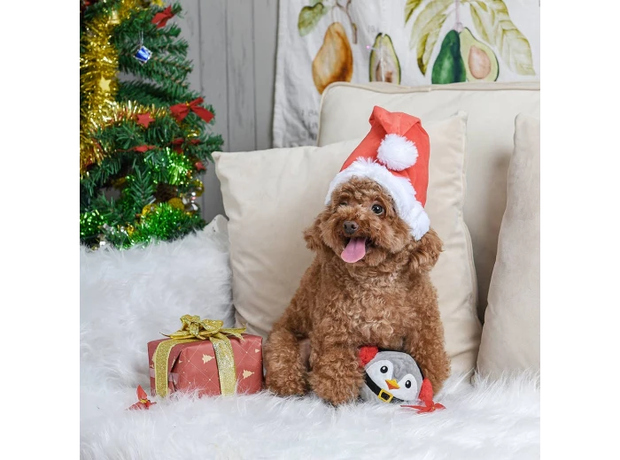 HugSmart Pet - Happy Woofmas | Penguin - Dog Ball Toy