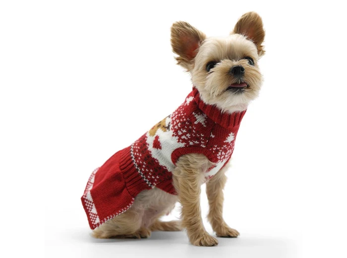 Reindeer Fair Isle Sweater Dress XXS
