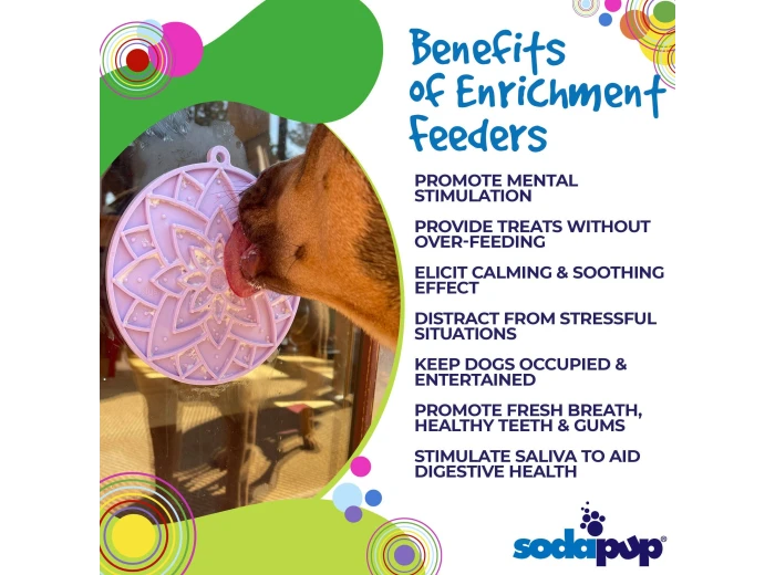 Lotus eMat Enrichment Lick Mat With Suction Cups Light Pink