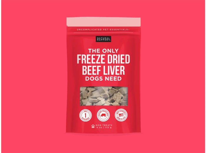 The Only Freeze Dried Beef Liver Dogs Need Sample Bag - Approx. 1 oz