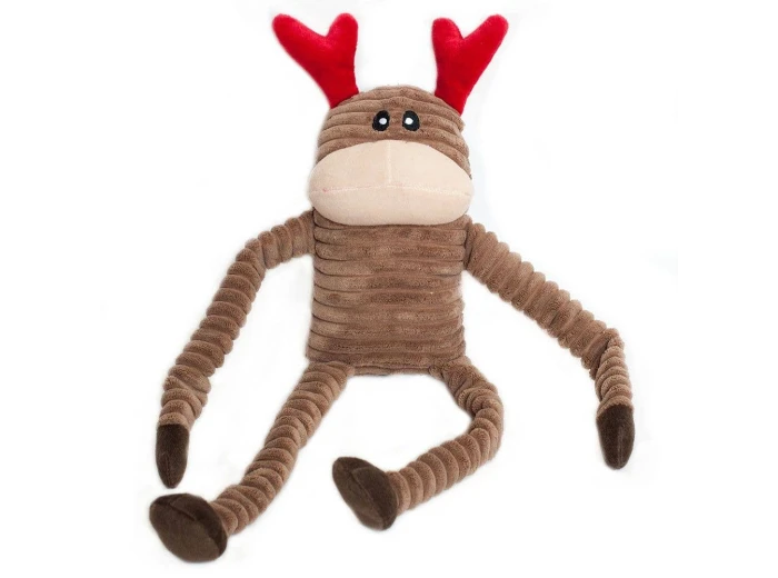 Holiday Crinkle - Reindeer - Large - Happy Hour Crusherz - Holiday (3-pack) - Christmas Dog ToyDog Toy