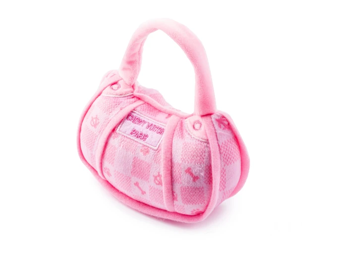 Pink Checker Chewy Vuiton Handbag by Haute Diggity Dog Small